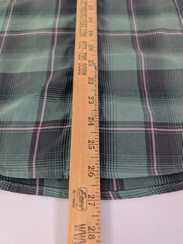Dixxon Flannel Shirt Boys Youth XL DFC Green Pink Plaid Long Sleeve Pockets - Picture 9 of 10