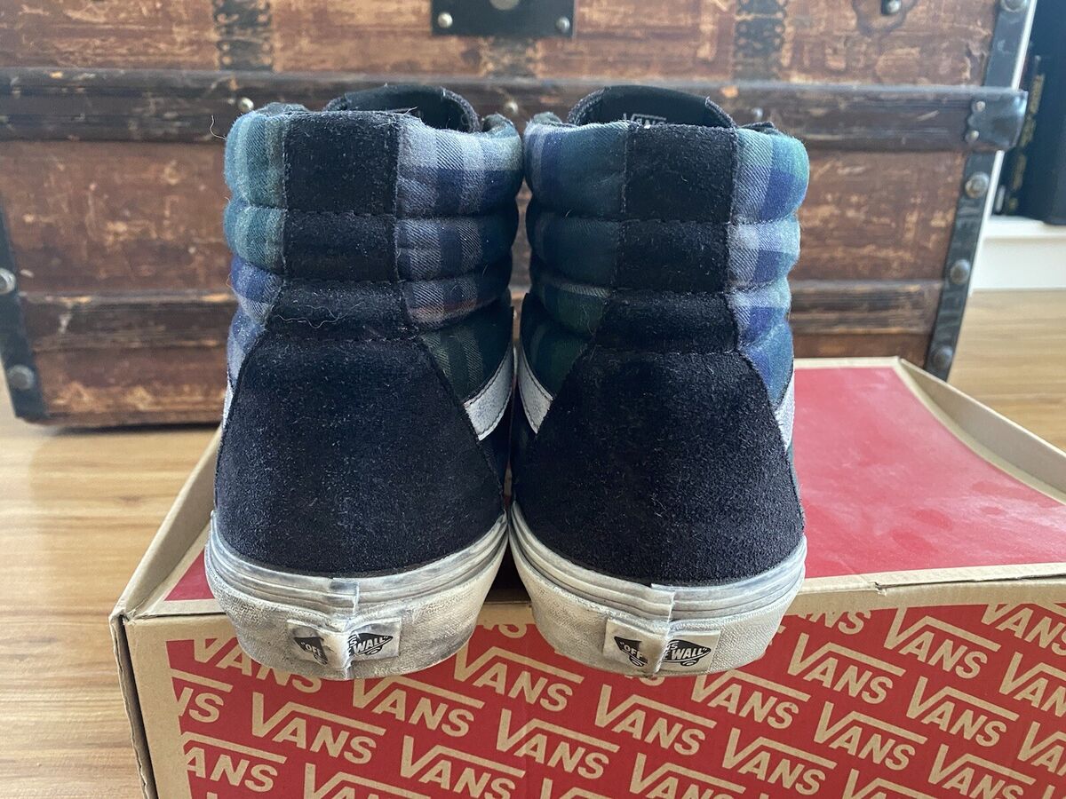 交換無料！ Vans SK8-Hi Reissue CA Overwashed Plaid VN-0KXJGK5 Size 10.5 靴