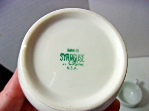 SYRACUSE CHINA Vintage Fraternal MASONIC Mason 3 Piece Lot Creamer Mug - Picture 9 of 10