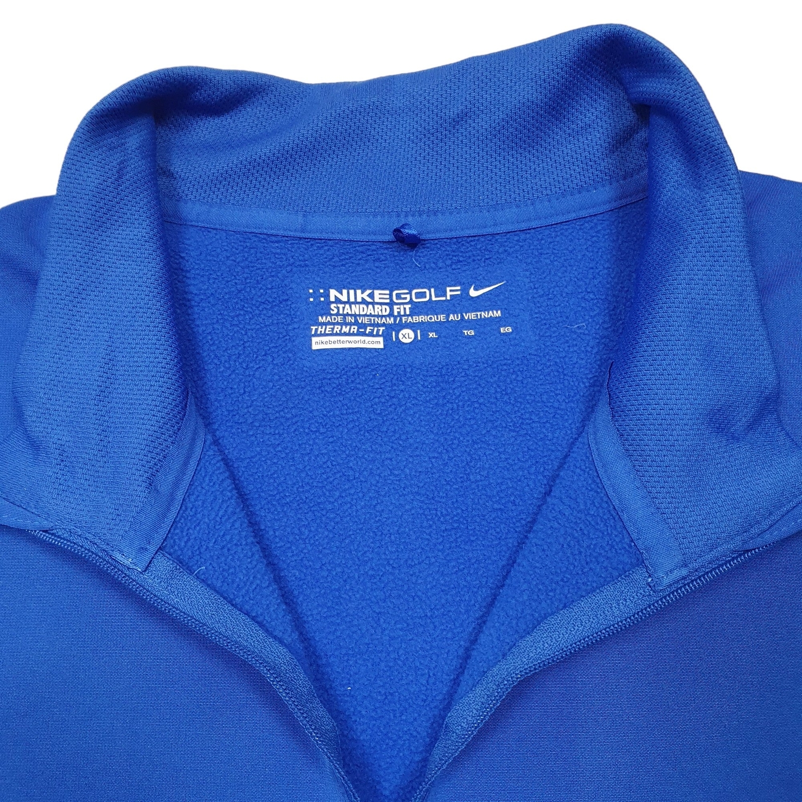NIKE 1/4 Quarter Zip Active Golf Polyester Jumper Sweatshirt Mens XL image 2