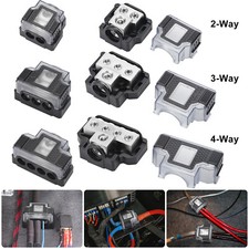 2pcs 2/3/4 Way Amp Power Distribution Block 0-4GA In to 4-10GA Out Car RV Audio