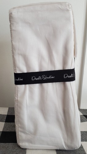 NIP Dwell Studio KING SIZE 4 Pc Sheet Set Solid White 100% Cotton Percale - Picture 4 of 7