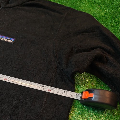 Patagonia maglione uomo medio nero 1/4 zip pullover casual outdoor sherpa - Foto 11 di 12