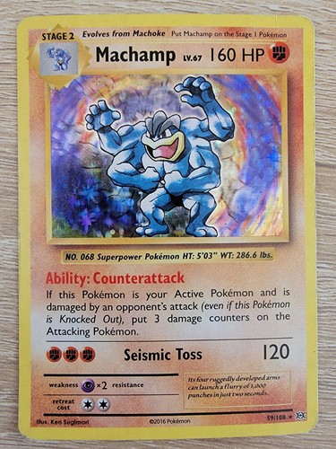 3x Machamp Holo 2 Guardians Rising 65/145 & 1 Evolutions 59/108 Rares  - Picture 6 of 7