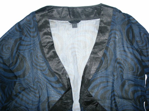 Blusen TCM Elegante Damen Wickeltunika Transparent in Crinkle Optik Gr.40 # 77 - Bild 4 von 8