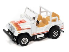 Auto World 1979 Jeep CJ-7 White X-Traction R34 HO Slot Car
