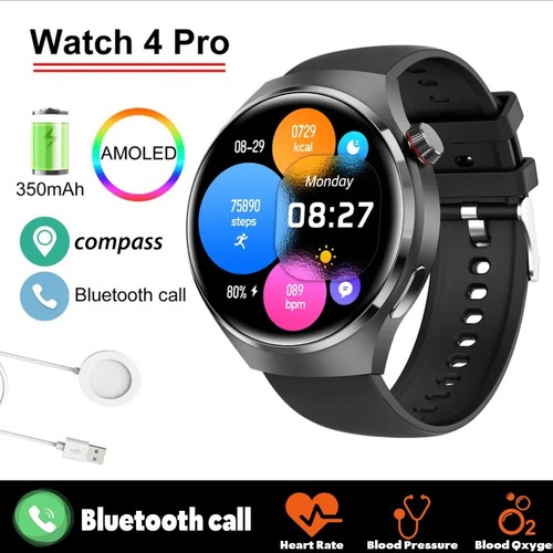 GT4 Pro Waterproof Smart Watch NFC GPS Tracker AMOLED Bluetooth Call Men Women - Picture 8 of 15