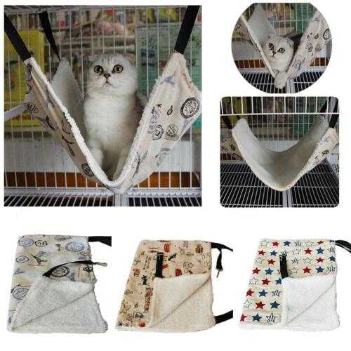 Cat Hammock Collection Leopard Print Bed Animal Hanging Kitten Cage Kitty Lounge - Picture 6 of 68