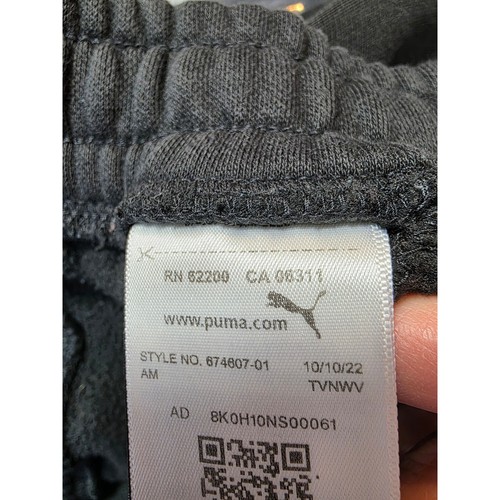 Puma Herren Shorts M schwarz Kordelzug Fleece Freizeit Gym Sport Training /A148 - Bild 8 von 8
