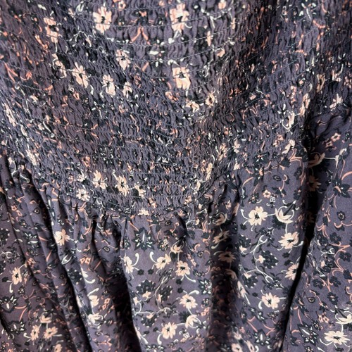 Mini abito donna torrido scollato spalle scoperte floreale maniche a campana taglia 6XL - Foto 2 di 4