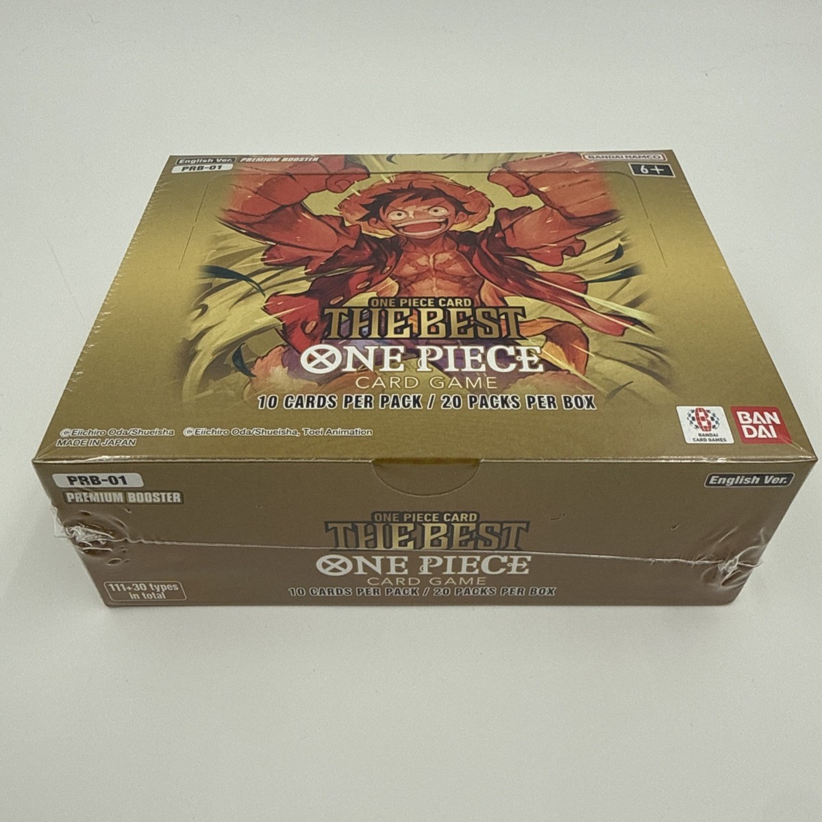 One Piece Premium Booster Box The Best PRB-01 Factory Sealed English Case Fresh One Piece Premium Booster Box The Best PRB-01 Factory Sealed English Case Fresh