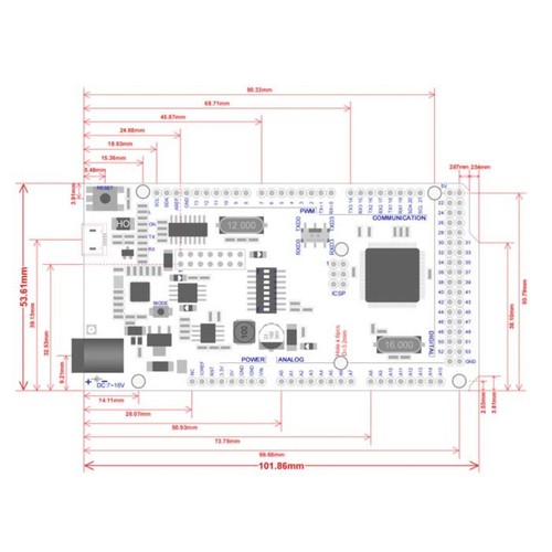 Board con ATMEGA2560 e modulo Wi-Fi SoC ESP8266 - Picture 6 of 6