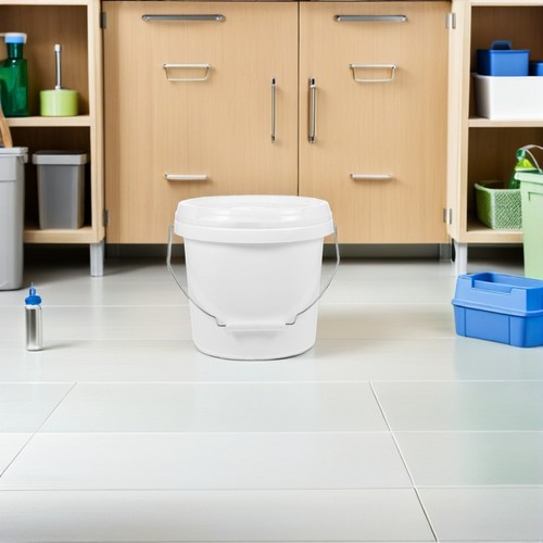 3pcs Round Bucket 4L Color Mixing Bucket Pigment Bucket Empty Bucket With Lid - Picture 9 of 12