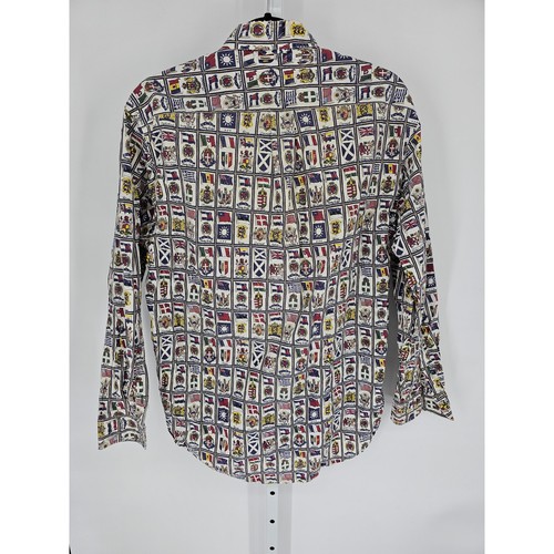 VTG Tommy Hilfiger Men's Multicolor Long Sleeve Logo & Flag Printed Top Size SP - Picture 5 of 5