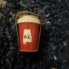 Starbucks Alabama AL Local Ornament USA State Red Cup 2016 Mermaid Ceramic