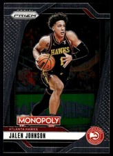 Jalen Johnson 2024-25 Panini Prizm Monopoly #26 Hawks NBA READ FREE SHIPPING