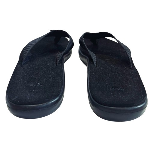 Teva Women’s Sz 9 Black Voya Flip Flop Sandals Cushioned Flats - Bild 6 von 8