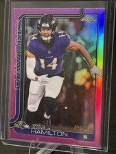 2025 Topps Chrome Pink /250 Kyle Hamilton #29 Ravens