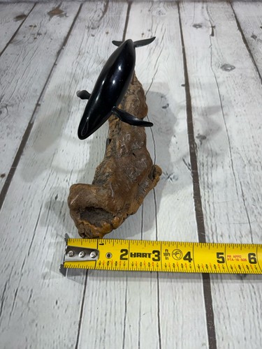 John Perry Wal Skulptur Wurzelholz Treibholz 7” lang 4” hoch nautisch #1678 - Bild 8 von 9