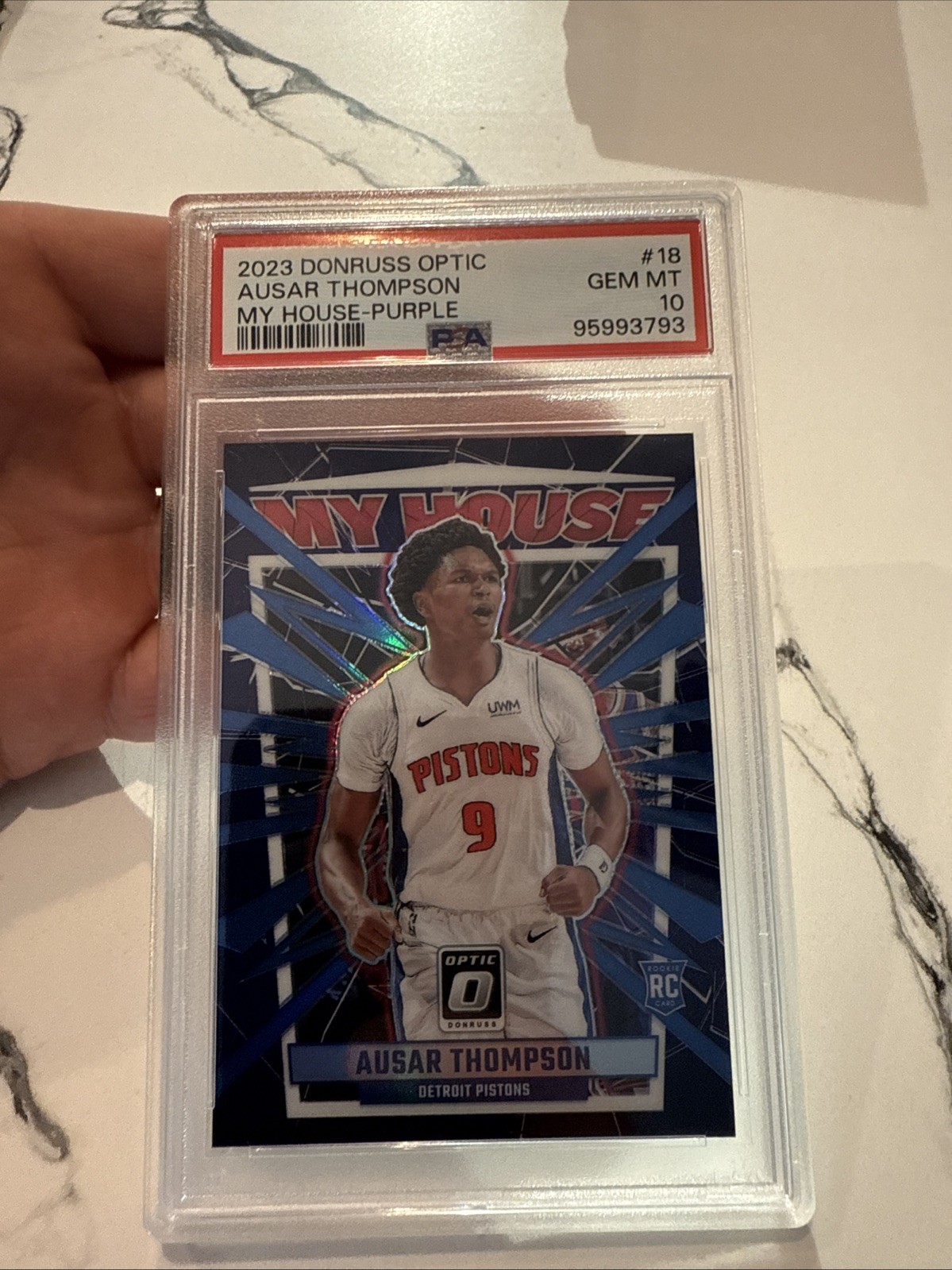 2023-24 Panini Donruss Optic - My House Ausar Thompson #18 Purple Prizm (RC)