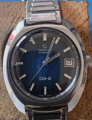 Certina DS-2 Date Auto Men s Watch 37mm In Good Condition Turtle Back