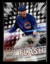 2020 Topps Chrome #FF-10 Nico Hoerner Rookie Freshman Flash Chicago Cubs