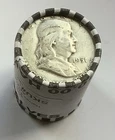 20 Franklin Half Dollars(1 APMEX  Roll ) 7.2 Troy OZ Of Silver