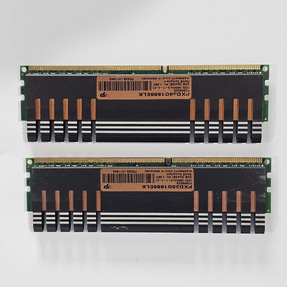 Patriot Viper Xtreme 4GB RAM (2x4GB) PC3-14900 DDR3-1866 SDRAM PXD38G1866ELK 2pc - Image 2 of 3