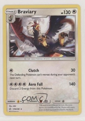 Braviary Pokémon Sun & Moon Cosmic Eclipse #178