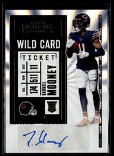 2020 Panini Contenders Rookie Ticket Wild Card Darnell Mooney RC Auto #204. rookie card picture