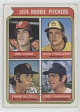 1974 Topps Rookie Pitchers Ron Diorio Greg Shanahan Frank Riccelli #599 qp4