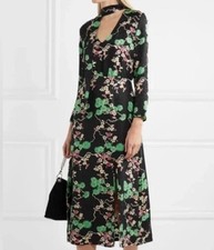 Rixo London Black Silk Dress, Size M