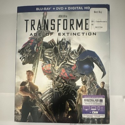 Transformers: Age of Extinction Blu-ray DVD Digital HD 3-Disc Set Mark Wahlberg 