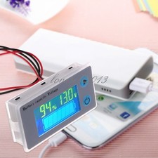 10-100V Universal Battery Capacity Voltmeter Tester LCD Lead-acid Indicator NEW