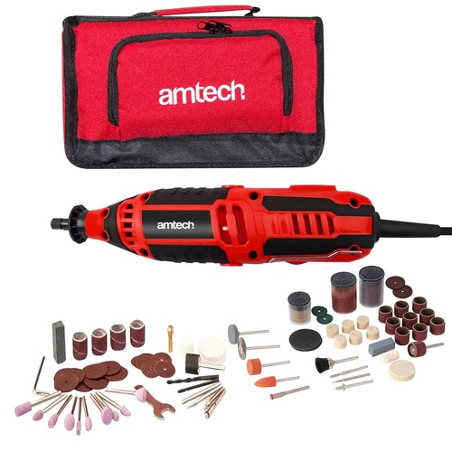 Amtech Mini Herramienta Rotativa 135W Multifunción Amoladora Pulidora + 145 piezas Accesorios - Imagen 1 de 17