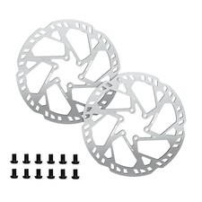 2pc E-Bike Bike Rotor 160mm 2.3mm Thick Hydraulic Disc Brake Rotor 6 Bolts Steel