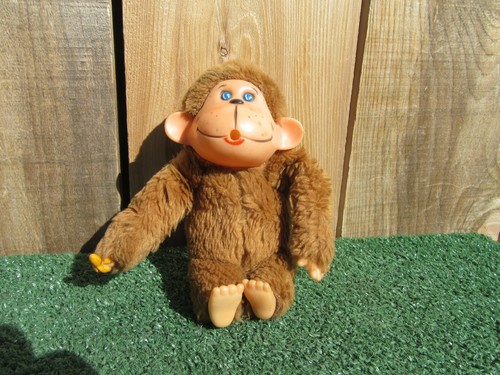 Set of 2 Vintage Gorilla Monkey Thumb/Banana Sucker Plush Stuffed Animal Gonga - Picture 9 of 11