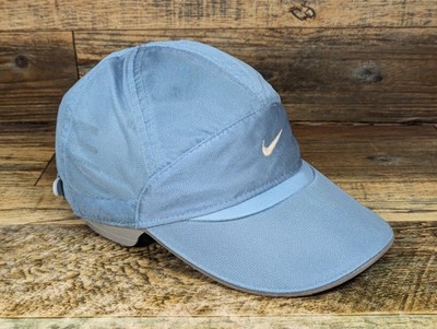 Vintage Nike Tailwind 7 Panel Women's Blue Adjustable Hat Mesh Cap Reflective
