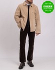 RRP €1250 GOLDEN BEAR Suede Leather Jacket Size XL Beige Garment Dye
