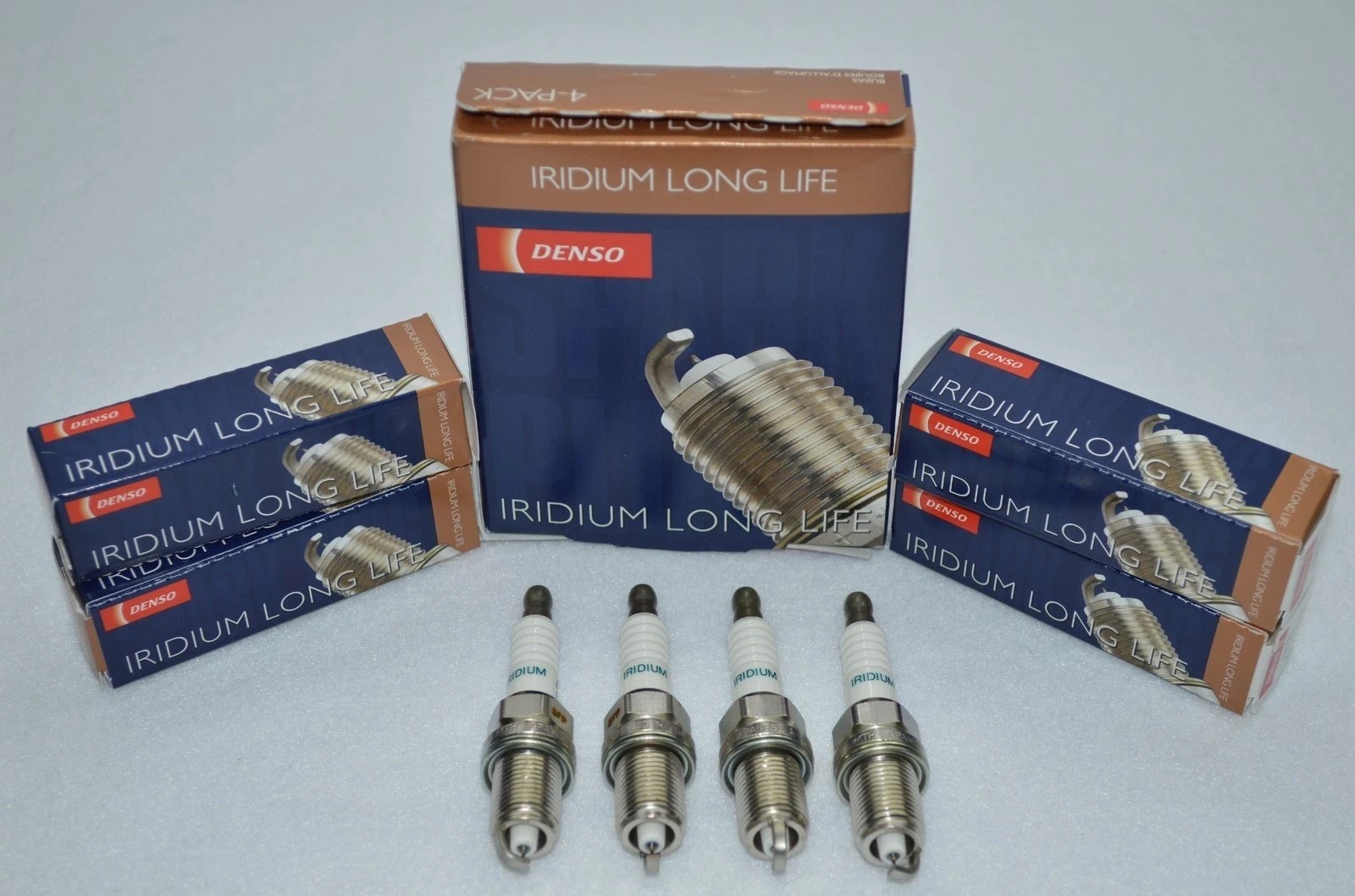 4- DENSO 3377 Honda/Acura OE Spec Iridium Long-Life Spark Plug Pre-Gapped