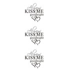  3 PCS Kitchen Wall Decals Living Room Sticker Lips English Slogan