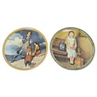 New ListingNorman Rockwell 2 Collector Plates Young Girl's Dream and Waiting on the Shore