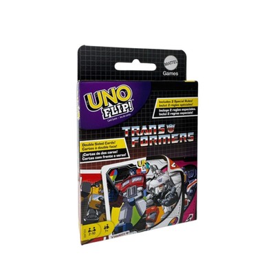 MATTEL  HXJ49 UNO Flip! Transformers (Kartenspiel, Familienspiel) NEU & OVP