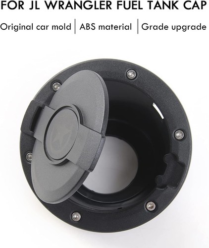 Gas Tank Cap Cover Fuel Filler Cover for JK Gas Cap for Jeep Wrangler JK & Un... - Picture 4 of 6