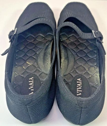 Vivaia schwarze Mary Jane Ballerinas mit eckiger Zehenpartie Schnallenriemen Größe 39,5/9 - Bild 3 von 9