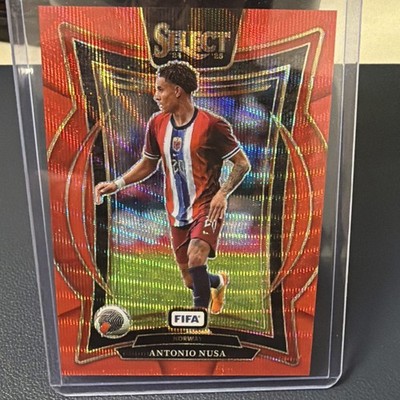 2024-25 Panini Select FIFA Antonio Nusa #84 Red Wave Prizm 17/59