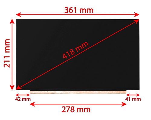 LCD LED 16,1" INNOLUX N161HCA-EAC Rev.C1 Schermo monitor display video FHD 30p - Picture 2 of 4