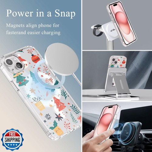 LuminousGuard for iPhone 14 Pro Case, Compatible with MagSafe, Cute Christmas - Picture 2 of 5