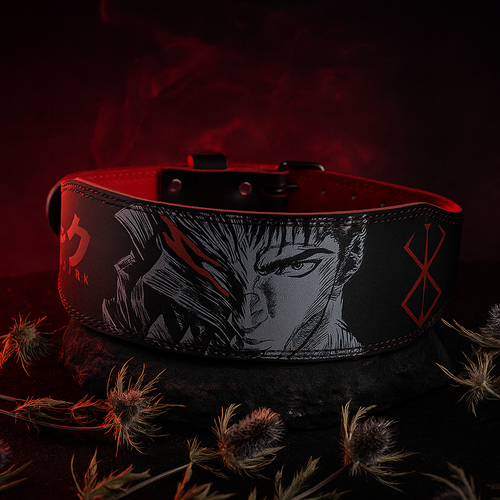 Berserk Anime Weightlifting Belt Leather Gym Fitness Powerlifting Back Support - Picture 1 of 2