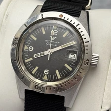 Vintage Wittnauer Ref. 4000 Skin Diver - 38mm Stainless Steel Wristwatch Men’s